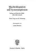 Cover for Machtokkupation und Systemimplosion