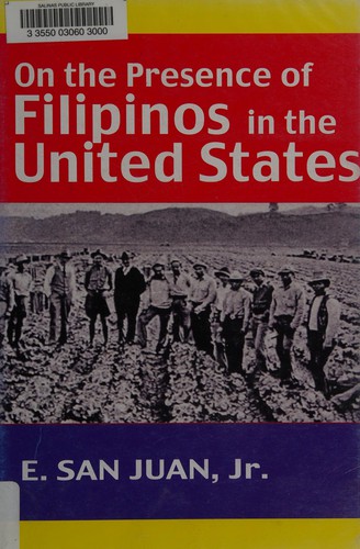 Cover for On the presence of Filipinos in the United States, and other essays