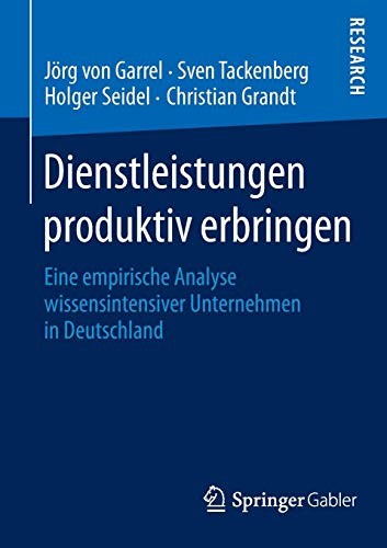 Cover for Dienstleistungen produktiv erbringen