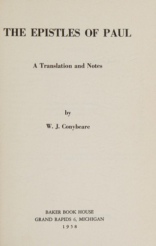 Cover for The Epistles of Paul