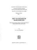 Cover for Het Glossarium Harlemense