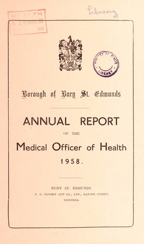 Cover for [Report 1958]