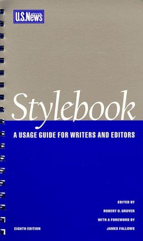 Cover for U.S. news & world report stylebook for writers and editors