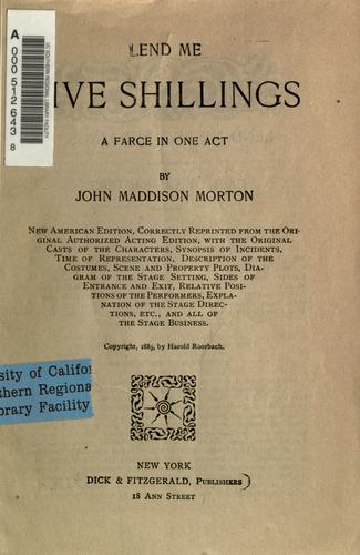 Cover for Lend me five shillings
