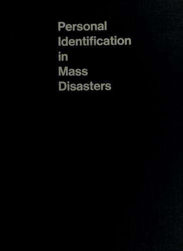 Cover for Personal identification in mass disasters