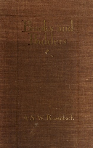 Cover for Books and bidders