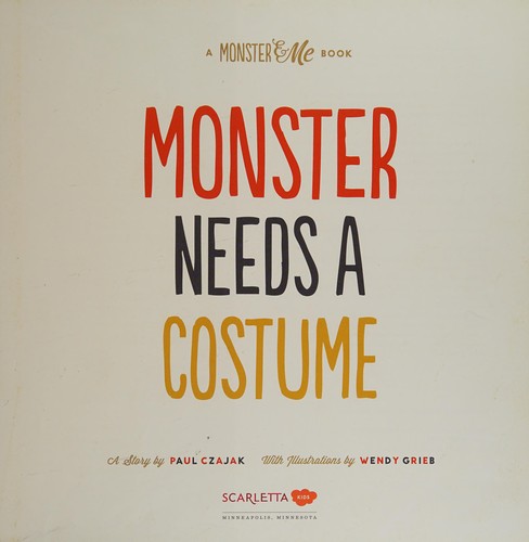 Cover for Monster needs a costume
