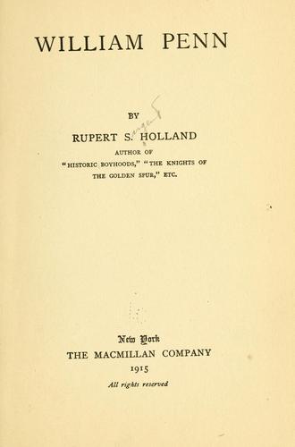 Cover for William Penn