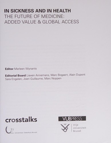 Cover for In Sickness and in Health