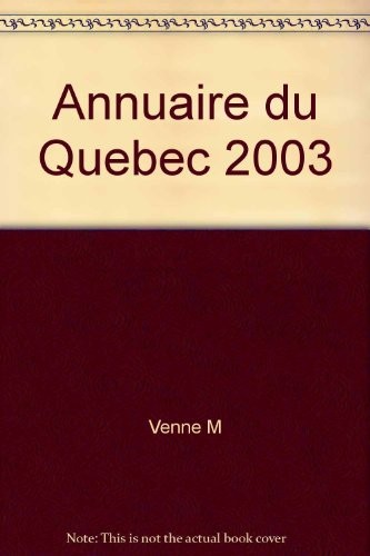 Cover for L' annuaire du Québec 2003