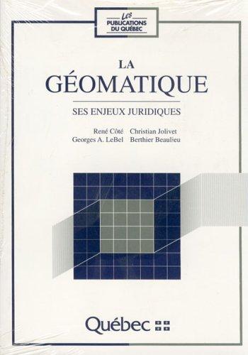 Cover for La géomatique