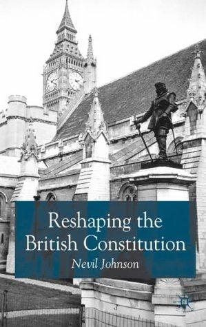 Cover for Reshaping the British Constitution