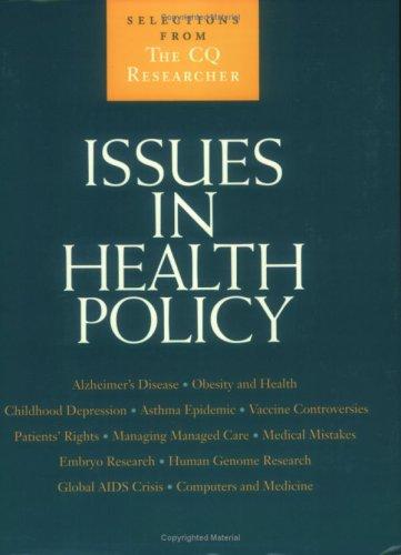 Cover for Issues in Health Policy