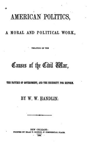 Cover for American politics