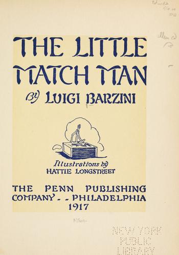 Cover for The little match man