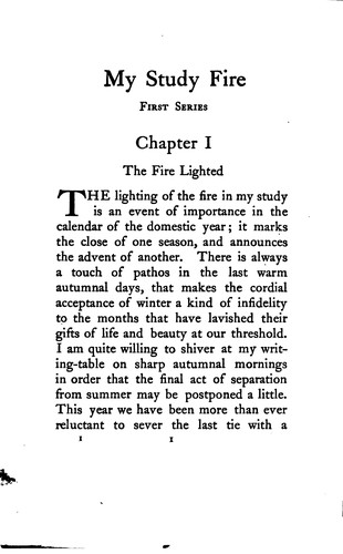 Cover for My Study Fire
