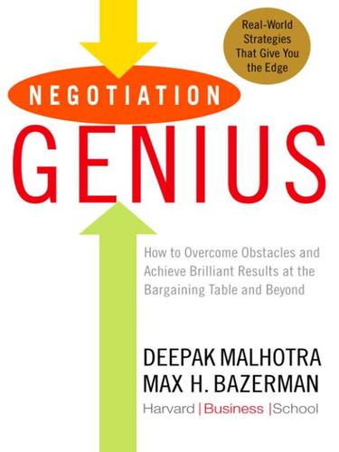 Cover for Negotiation Genius