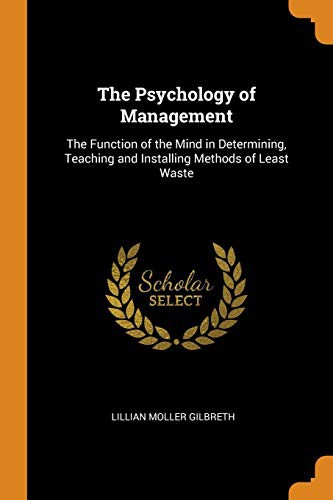 Cover for The Psychology of Management
