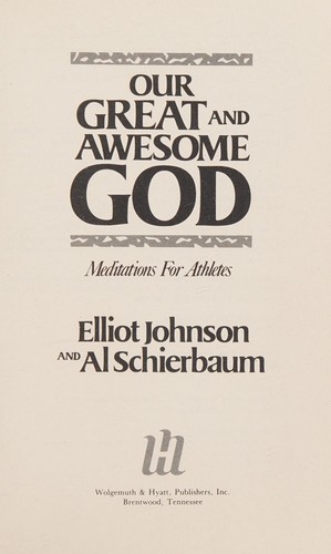 Cover for Our great and awesome God