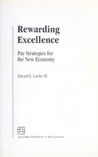 Cover for Rewarding excellence