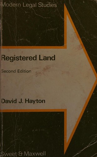 Cover for Registered land