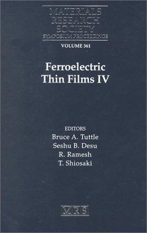 Cover for Ferroelectric thin films IV