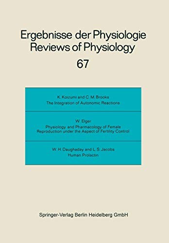 Cover for Reviews of Physiology