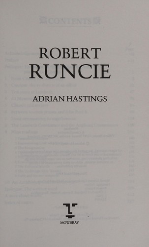 Cover for Robert Runcie.