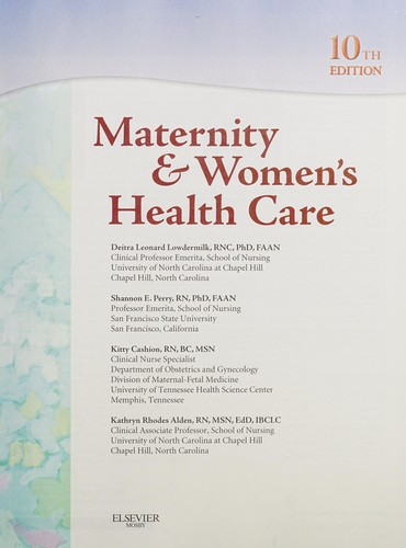 Cover for Maternity & women's health care