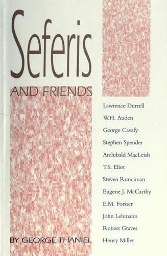 Cover for Seferis and friends