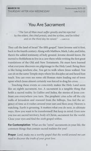 Cover for Walking on holy ground lent 2011