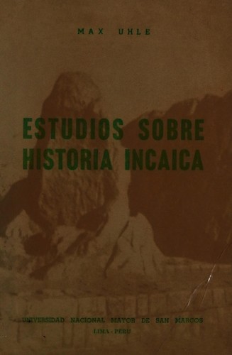 Cover for Estudios sobre historia incaica