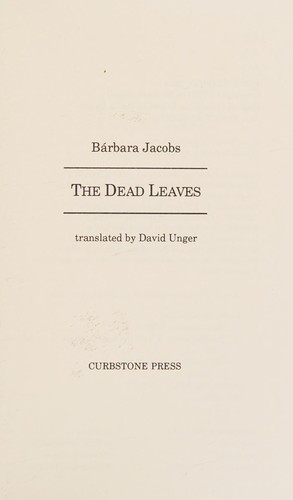 Cover for The dead leaves