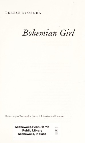 Cover for Bohemian girl