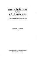 Cover for The Kāpālikas and Kālāmukhas