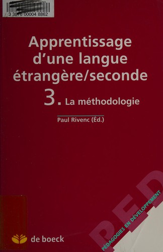 Cover for Apprentissage d'une langue étrangère seconde