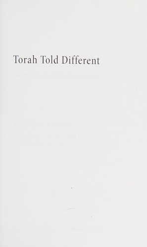 Cover for Torah told different