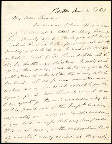 Cover for [Letter to] My Dear Caroline