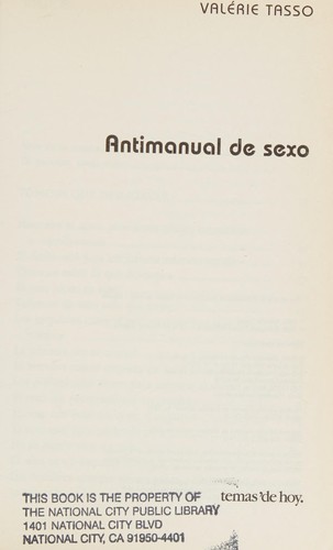 Cover for Antimanual de sexo
