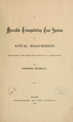 Cover for A moveable triangulating coat system by actual measurement...