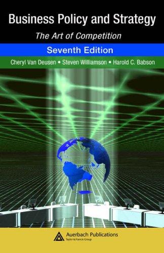 Cover for Business Policy and Strategy