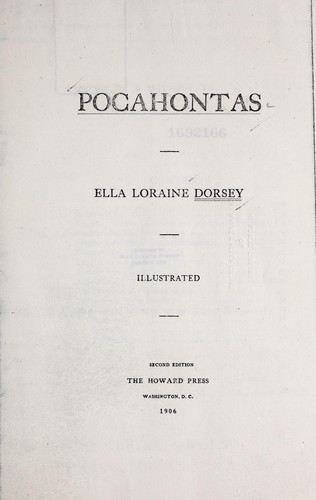 Cover for Pocahontas