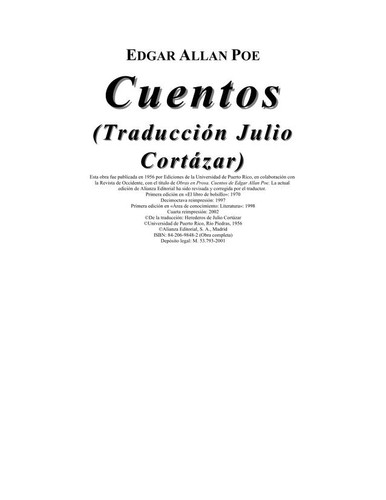 Cover for Cuentos