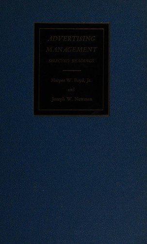 Cover for Advertising management
