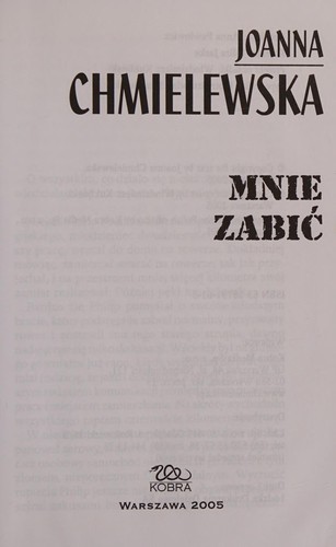 Cover for Mnie zabic