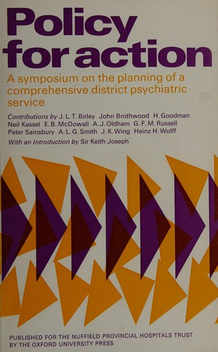 Cover for Policy for action