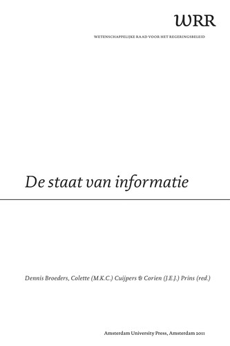 Cover for De staat van informatie