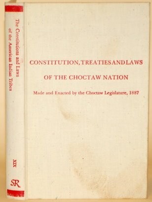 Cover for The constitution and laws of the Choctaw Nation.