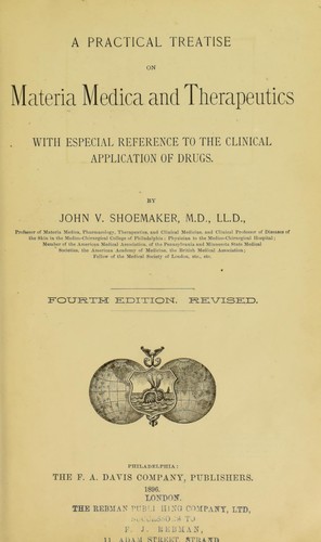 Cover for A practical treatise on materia medica and therapeutics
