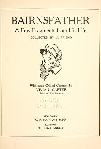 Cover for Bairnsfather